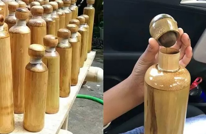 एक नई पहल: हरिद्वार नगर निगम ने सिंगल यूज प्लास्टिक पर रोक के लिए गंगा जल ले जाने के लिए कांच और बांस की बोतल बनवाई