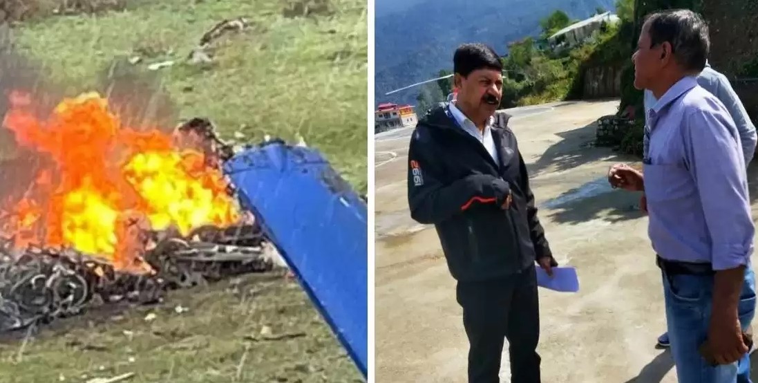 जिलाधिकारी रुद्रप्रयाग (District Magistrate Rudraprayag) ने की केदारनाथ में हुए हेलीकाप्टर दुर्घटना की जांच शुरु